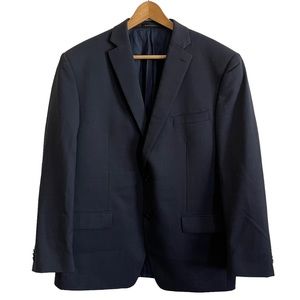 MICHAEL KORS Mens Wool Blue Suit Jacket Blazer